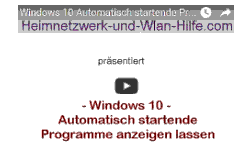 Youtube Video Tutorial - Windows 10 - Automatisch startende Programme anzeigen lassen