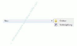 Windows Anleitungen: Schneller Zugriff auf das eigene Benutzerkonto - Windows 7 Desktop - Neuer Ordner