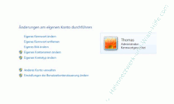 Windows Anleitungen: Schneller Zugriff auf das eigene Benutzerkonto - Konfigurationsmenü des eigenen Windows Benutzerkontos