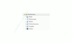 Windows Netzwerk Anleitungen und Tutorials: Auf Windows 7 Ordner und Dateien gemeinsam zugreifen - Ansicht der Bibliotheken im Explorer