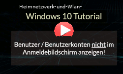Zuletzt angemeldeten Benutzer / Benutzerkonto / Benutzerkonten nicht im Windows 10 Anmeldebildschirm anzeigen! - Youtube Video Windows 10 Tutorial