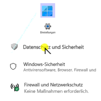Zum Windows 11 Konfigurationsbereich Firewall- und Netzwerkschutz gelangen